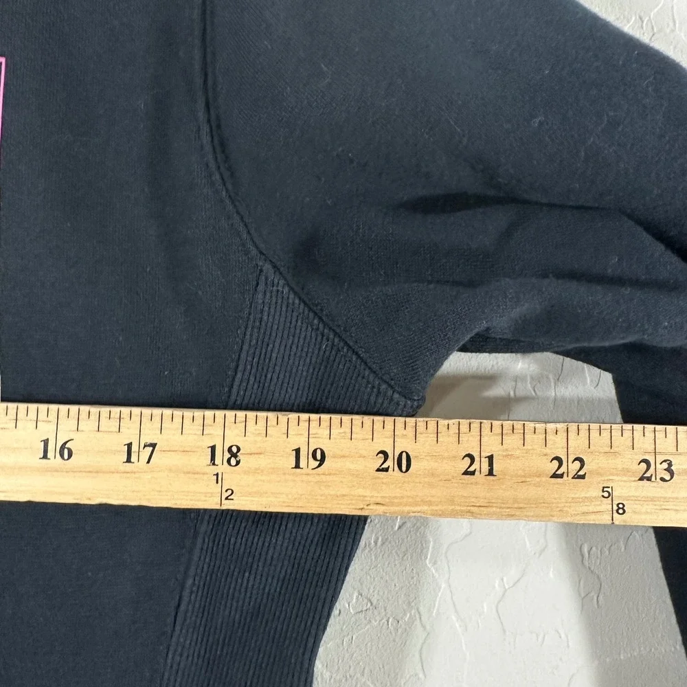 Peloton Womens Black Rainbow Stacked Logo Full Zip Hoodie Sweatshirt PJ221596P S